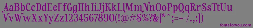 RainbowmansionLf Font – Purple Fonts on Gray Background