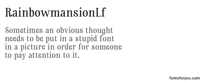 RainbowmansionLf Font