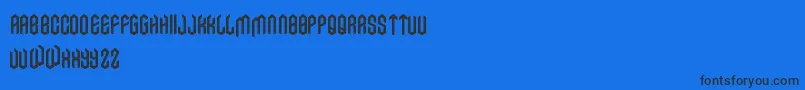 フォントAxe – 黒い文字の青い背景