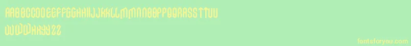 Axe Font – Yellow Fonts on Green Background