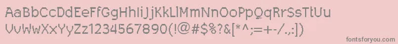 LeggodtLtOne Font – Gray Fonts on Pink Background