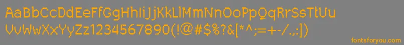 LeggodtLtOne Font – Orange Fonts on Gray Background