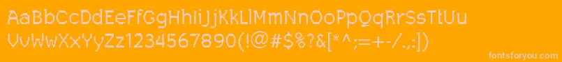 LeggodtLtOne Font – Pink Fonts on Orange Background