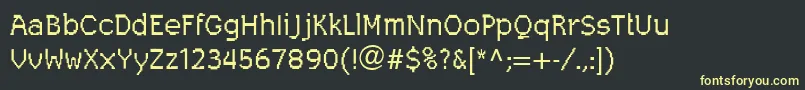 LeggodtLtOne Font – Yellow Fonts on Black Background