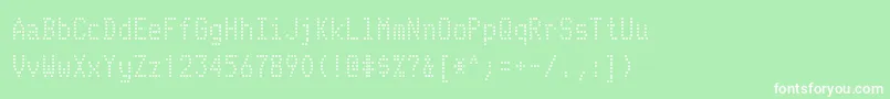 TelidonrgRegular Font – White Fonts on Green Background