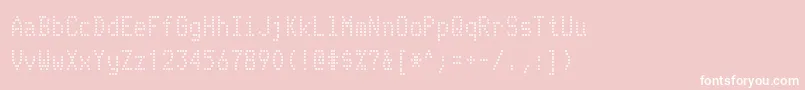 TelidonrgRegular Font – White Fonts on Pink Background