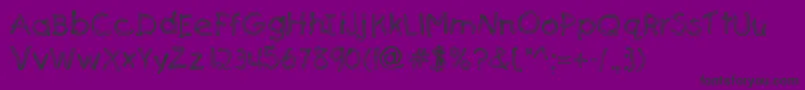 SenfstreifenScharf Font – Black Fonts on Purple Background