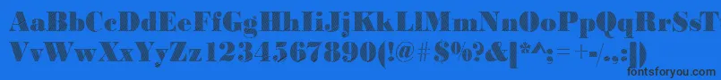 Bodonirising2Regular Font – Black Fonts on Blue Background