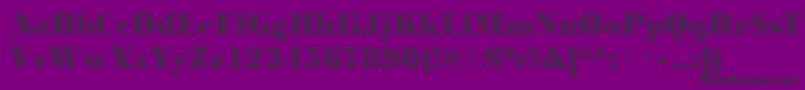 Bodonirising2Regular Font – Black Fonts on Purple Background