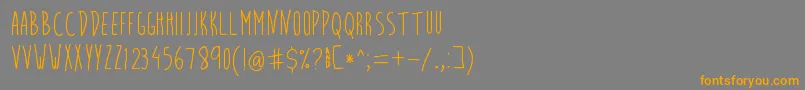 BiteBullet Font – Orange Fonts on Gray Background