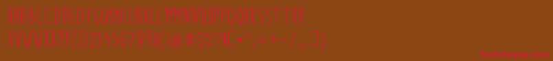 BiteBullet Font – Red Fonts on Brown Background