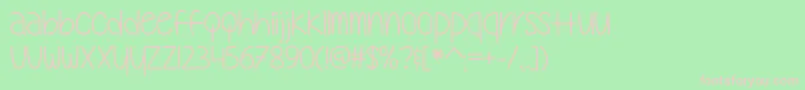 MyOhMyOtf Font – Pink Fonts on Green Background
