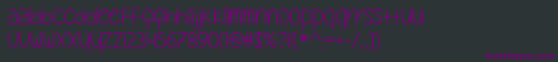 Шрифт MyOhMyOtf – фиолетовые шрифты на чёрном фоне