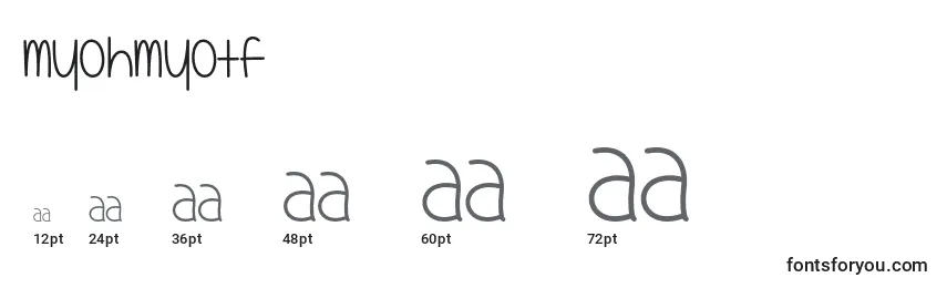 MyOhMyOtf Font Sizes