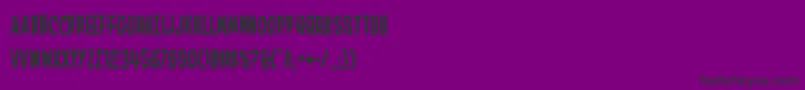 Fonte Inhouseeditioncond – fontes pretas em um fundo violeta