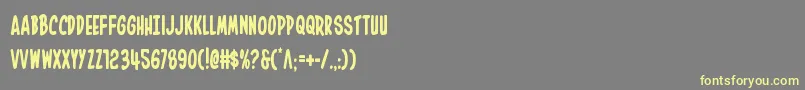Inhouseeditioncond Font – Yellow Fonts on Gray Background