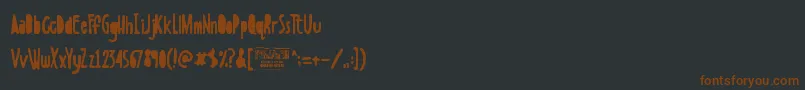 BoldensteinSolid Font – Brown Fonts on Black Background