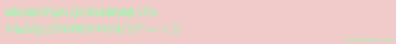 BoldensteinSolid Font – Green Fonts on Pink Background