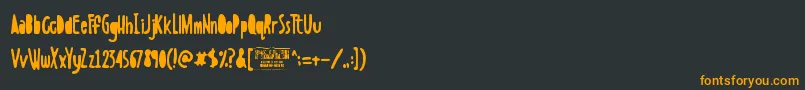BoldensteinSolid Font – Orange Fonts on Black Background