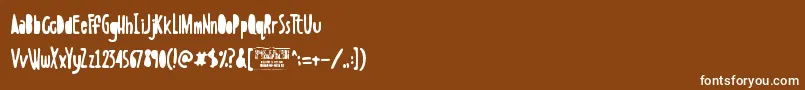 BoldensteinSolid Font – White Fonts on Brown Background
