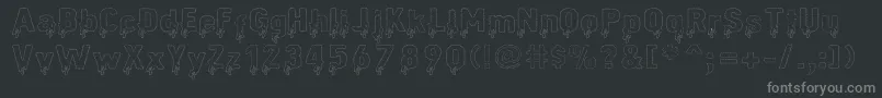 Animalcasualty Font – Gray Fonts on Black Background