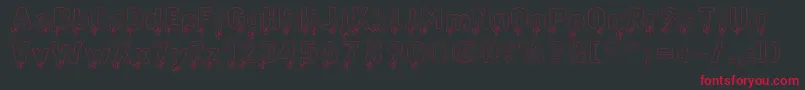 Animalcasualty Font – Red Fonts on Black Background