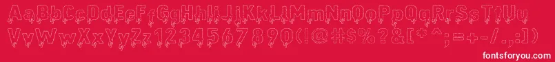 Animalcasualty Font – White Fonts on Red Background