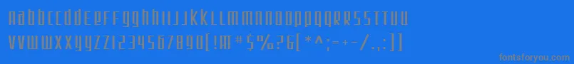 SfSquareRoot-Schriftart – Graue Schriften auf blauem Hintergrund