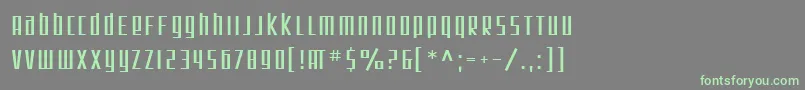 SfSquareRoot Font – Green Fonts on Gray Background