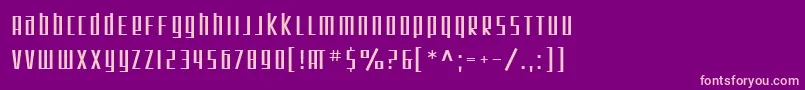 SfSquareRoot Font – Pink Fonts on Purple Background