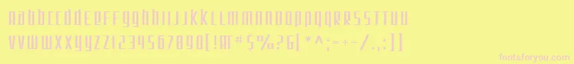 SfSquareRoot Font – Pink Fonts on Yellow Background