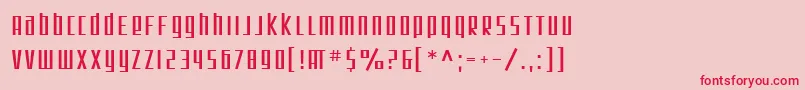 SfSquareRoot Font – Red Fonts on Pink Background