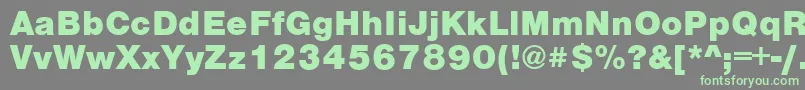 VantaBlackPlain.001.001 Font – Green Fonts on Gray Background