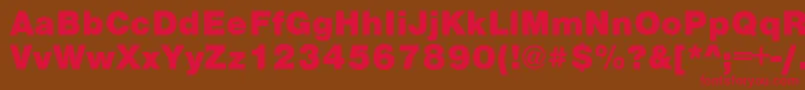 VantaBlackPlain.001.001 Font – Red Fonts on Brown Background