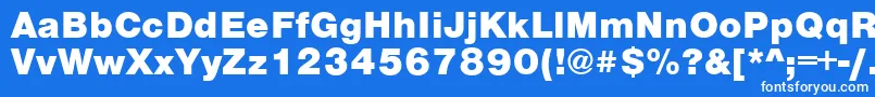 VantaBlackPlain.001.001 Font – White Fonts on Blue Background