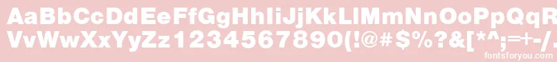 VantaBlackPlain.001.001 Font – White Fonts on Pink Background