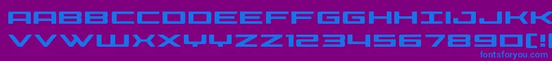 Phoeniciaexpand Font – Blue Fonts on Purple Background