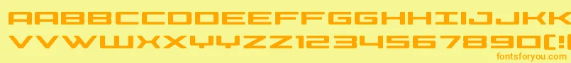 Phoeniciaexpand Font – Orange Fonts on Yellow Background