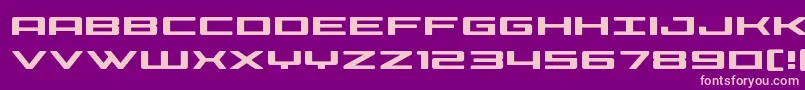 Phoeniciaexpand Font – Pink Fonts on Purple Background