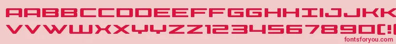 Phoeniciaexpand Font – Red Fonts on Pink Background