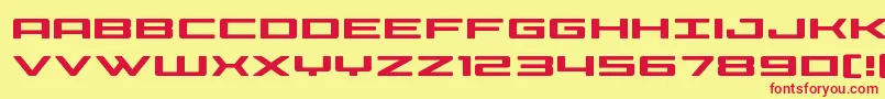 Phoeniciaexpand Font – Red Fonts on Yellow Background