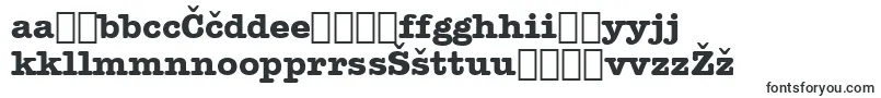 Шрифт AmericanTypewriterBoldBt – литовские шрифты