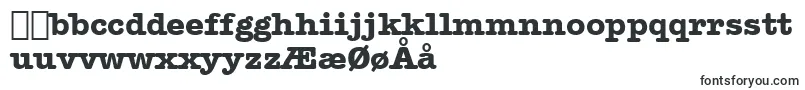 Шрифт AmericanTypewriterBoldBt – датские шрифты