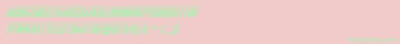 Grendelsmotherhalfital Font – Green Fonts on Pink Background