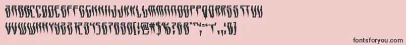 フォントSwordtoothwarp – ピンクの背景に黒い文字