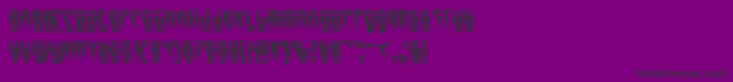 フォントSwordtoothwarp – 紫の背景に黒い文字