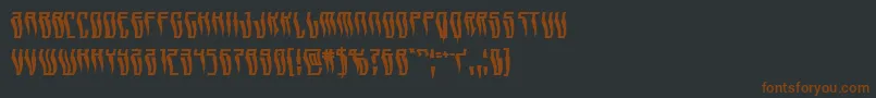 Police Swordtoothwarp – polices brunes sur fond noir