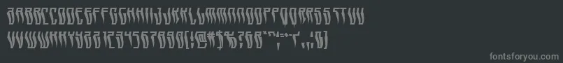 Swordtoothwarp Font – Gray Fonts on Black Background