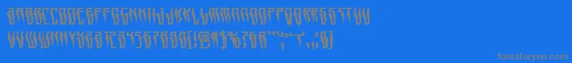 More about Swordtoothwarp Font Swordtoothwarp Font – Gray Fonts on Blue Background