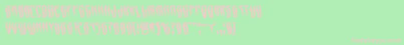 Swordtoothwarp Font – Pink Fonts on Green Background